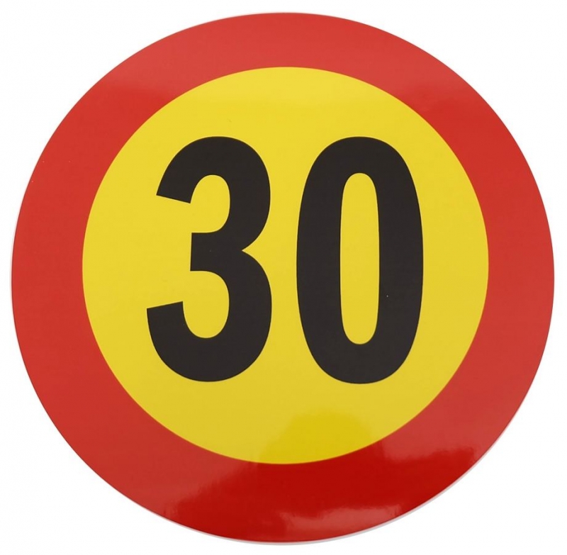Picture of Speed limit sticker 30