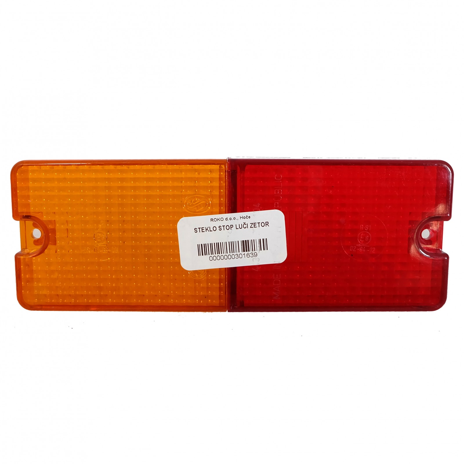 Picture of Brake light replacement lens, Zetor, 210x75, 93-1886, 93-1880