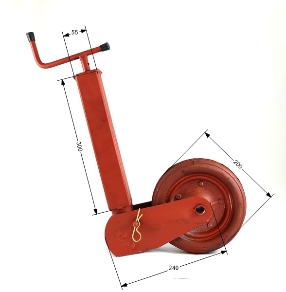 Bild von Stützrad 50 × 50 – Gummi