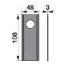 Bild von Mähwerkmesser, SIP, Scheiben, gerade, B-48 × L-108, ?-21