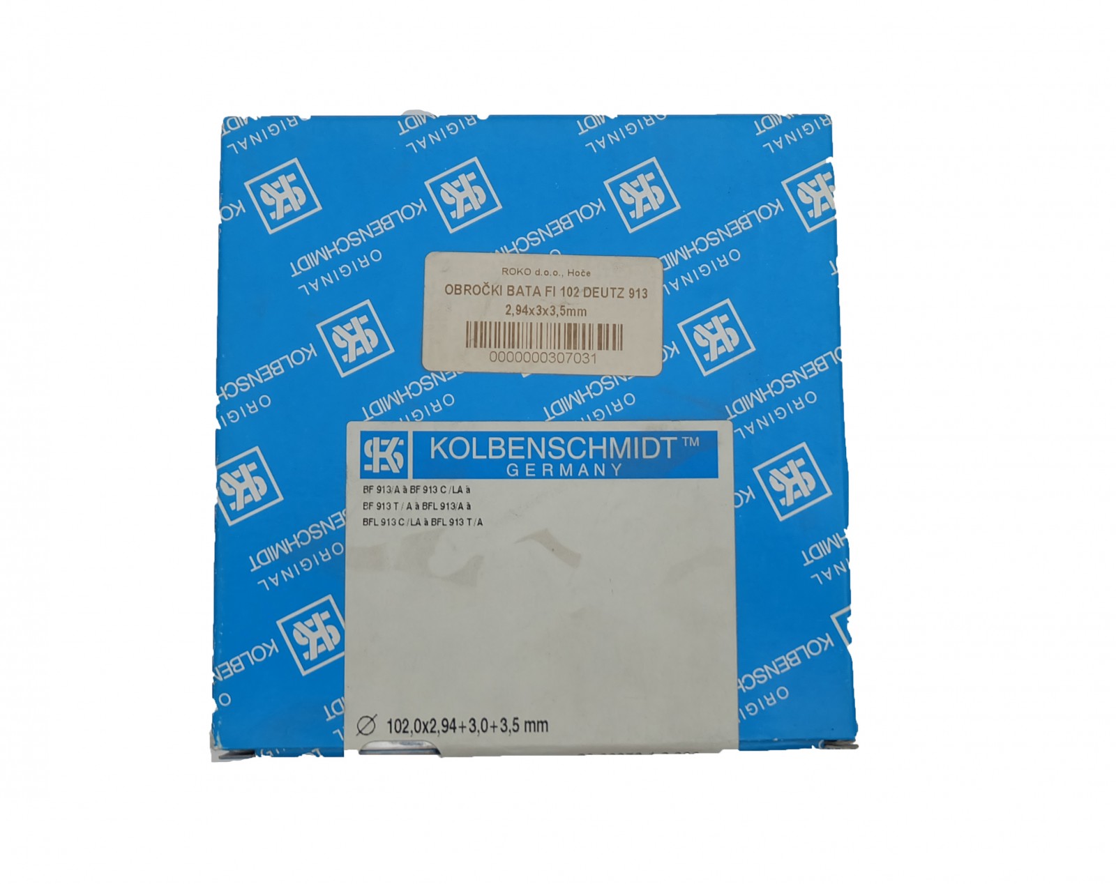 Picture of Piston rings, O102, Deutz 913, 2.94x3x3.5mm