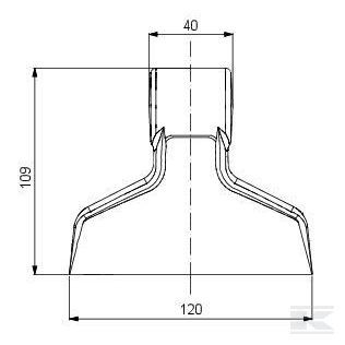 Picture of Hammer flail INO TFZ - hole 14.5, eyelet 40mm