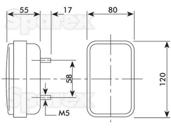 Slika Svetilka pozicija/smerokaz Hella - Massey, Fiat, New Holland