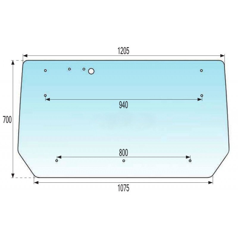 Bild von Heckscheibe, Zetor 7341 - Ser. 4