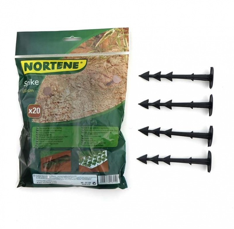 Picture of PVC garden pegs for covers, jagged