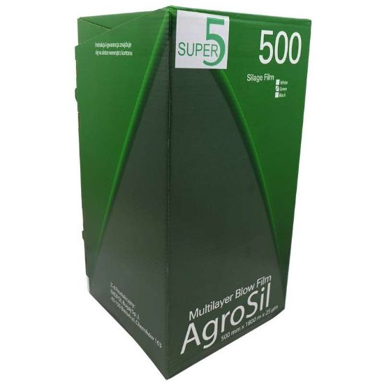 Slika Folija za baliranje Agrosil 500 x 1800m 5 plastna zelena