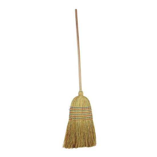Picture of Sorghum broom, 8x stitched, 900g, handle 105cm