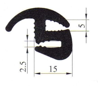 Slika Profil gumi kabine 950163(prodaja na kos-1m)