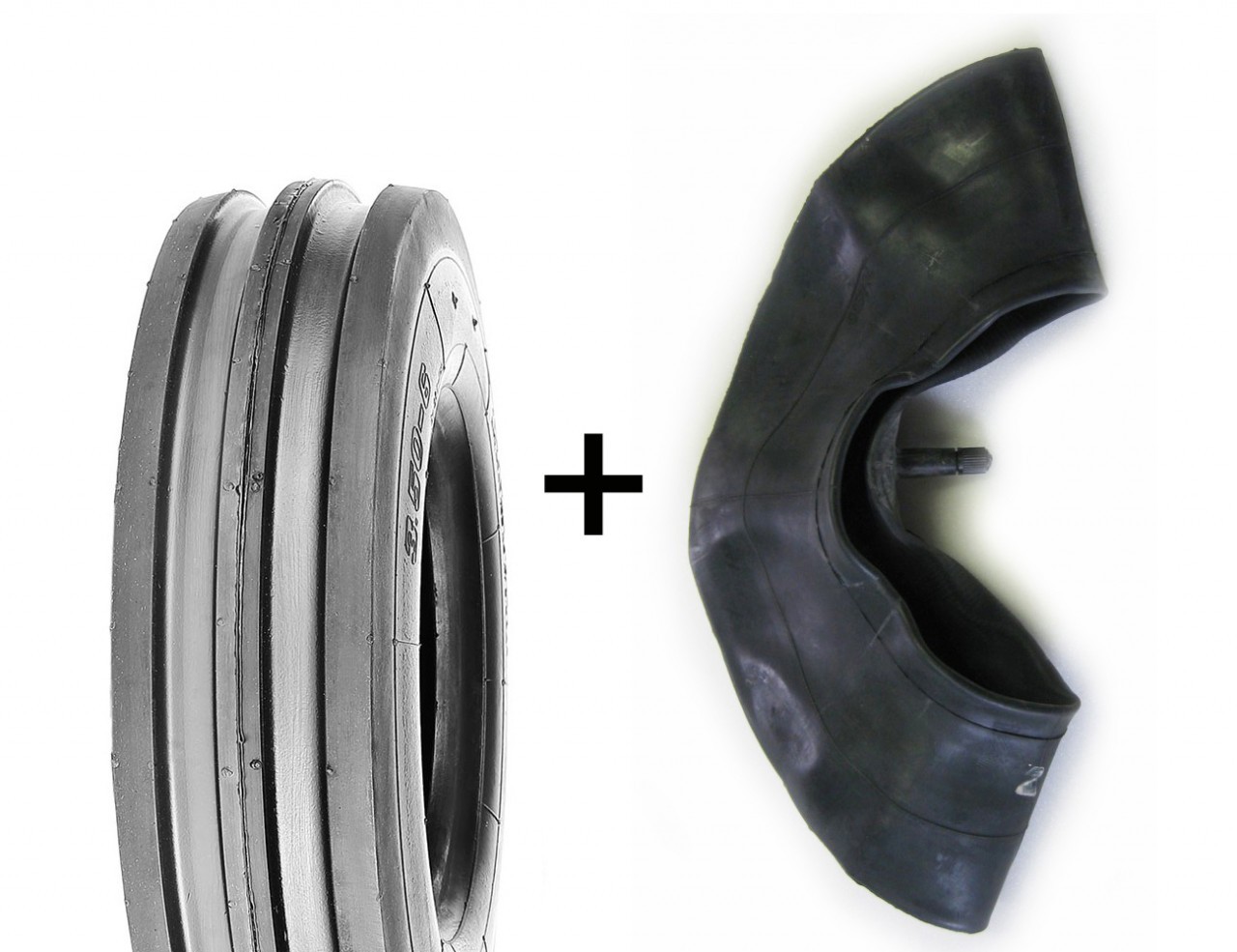 Bild von Reifen, 350x6, B-15, 4PR, für Zettwender (3 Ränder)