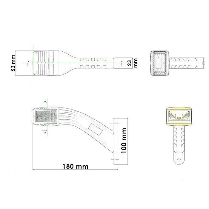 Picture of Marker light on arm, white, LED - left-hand