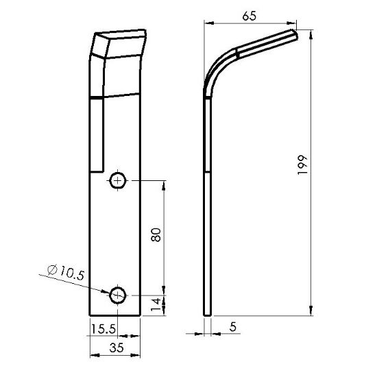 Bild von Fräsmesser, Goldoni 8KS, links oder rechts