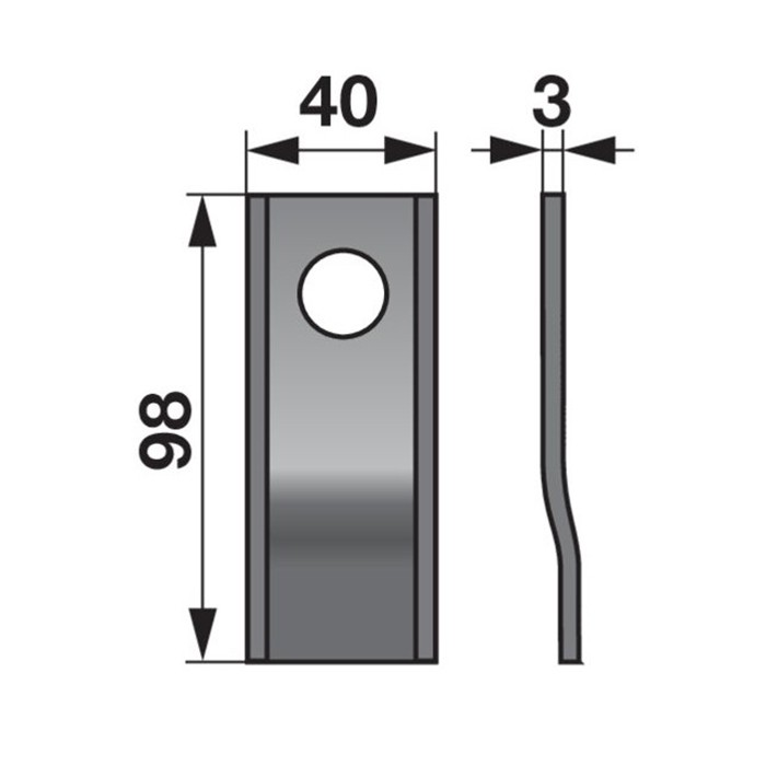 Slika Nož RK Fella lomljen Š-40 x D-98, M19
