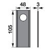 Bild von Nož kosilnice RK Š-48 D-105 FI21