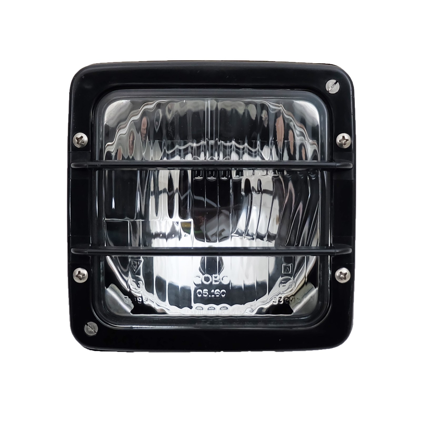 Bild von Scheinwerfer, vorne, quadratisch, mit Positionslicht (mit Netz)