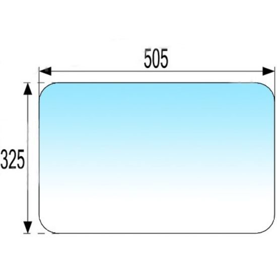 Picture of Cabin sight window, rear, ZETOR BK-60