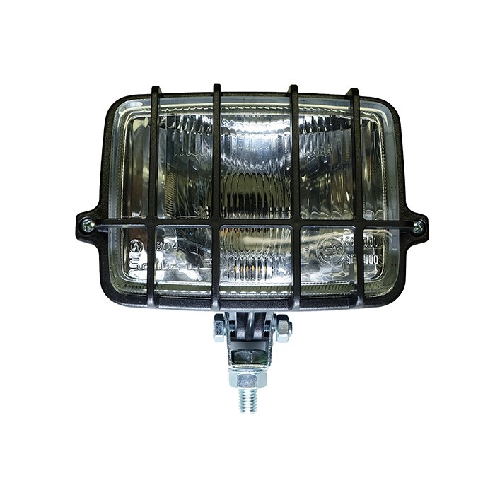 Picture of Headlight, front, rectangular, 115x75, Saturnus-with mesh-18035