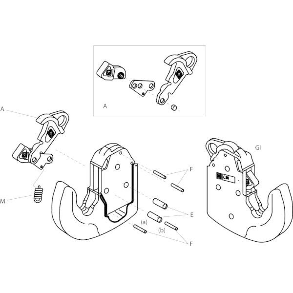 Bild von Reparatursatz für Fanghaken, KAT. 2S, CBM