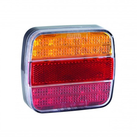 Bild von Bremslicht, LED, 12/24V (gelb/rot), 105x95