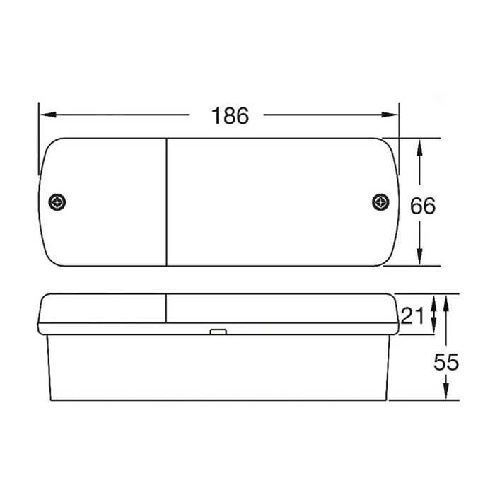 Picture of Brake light, 186x66, JCB, Case, New Holland, 177239A2