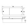 Slika Svetilka stop 186x66 JCB,Case,New Holland 177239A2