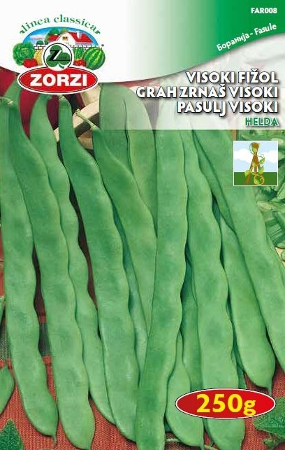 Bild von Stangenbohne Helda, 250g, 1445 - Zorzi Samenbeutel