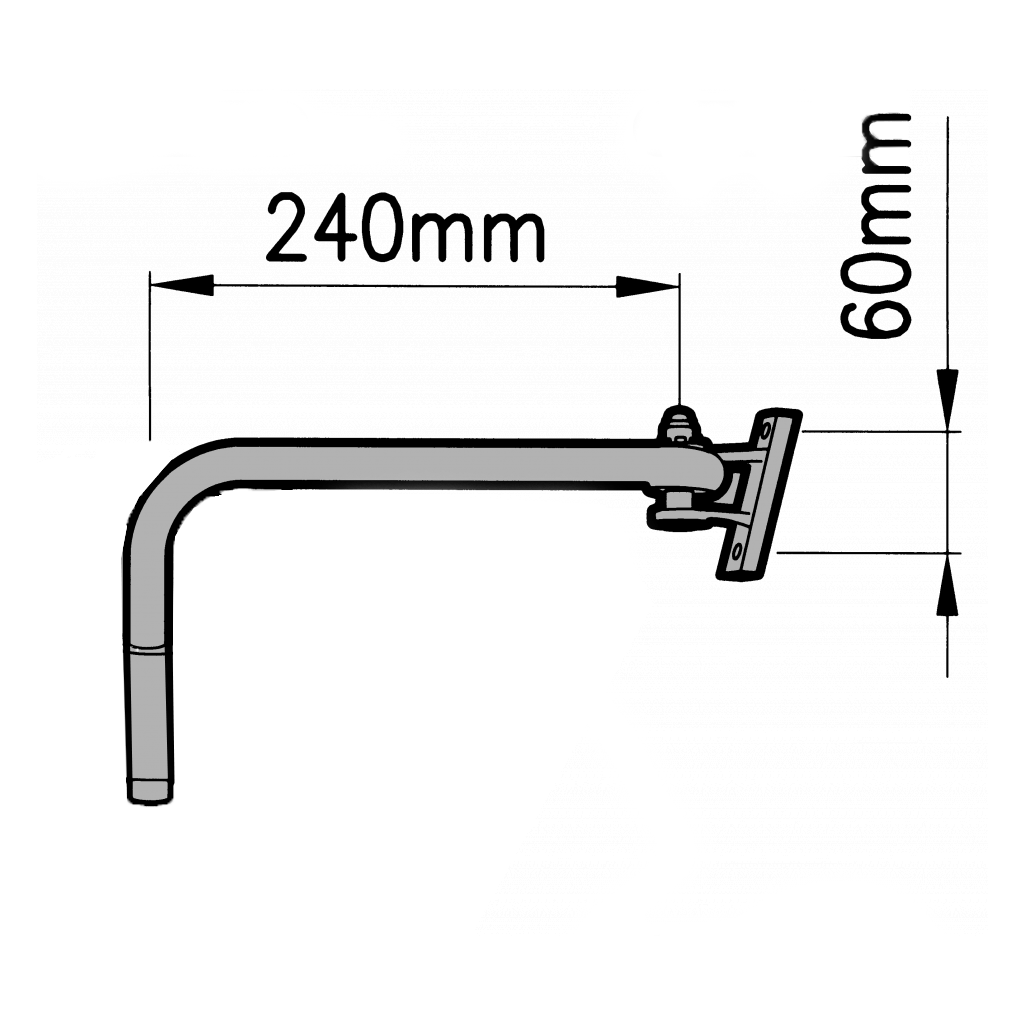 Picture of Mirror arm, left-hand, Brieda