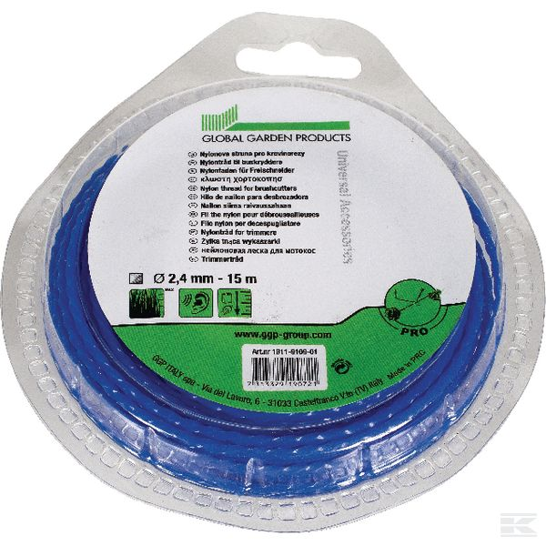 Picture of Trimmer line, 2.4mm x 15m - twisted, blue