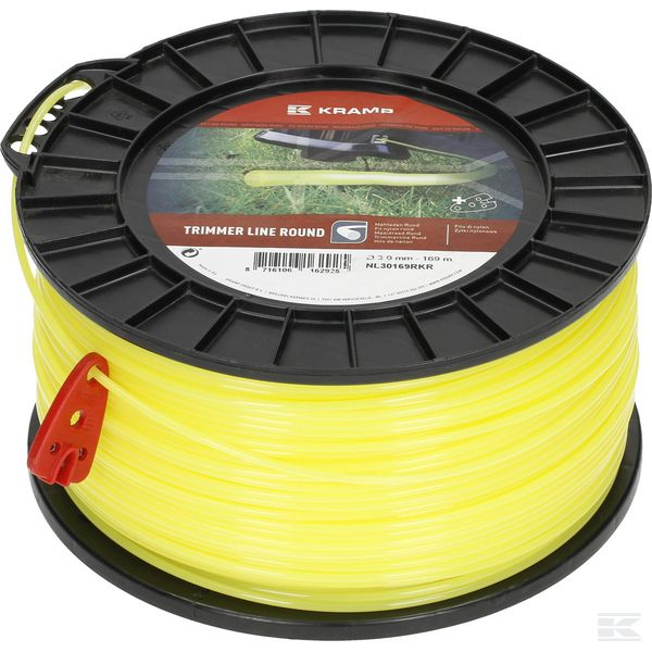 Bild von Mähfaden, 3.0mm x 169m - rund, gelb
