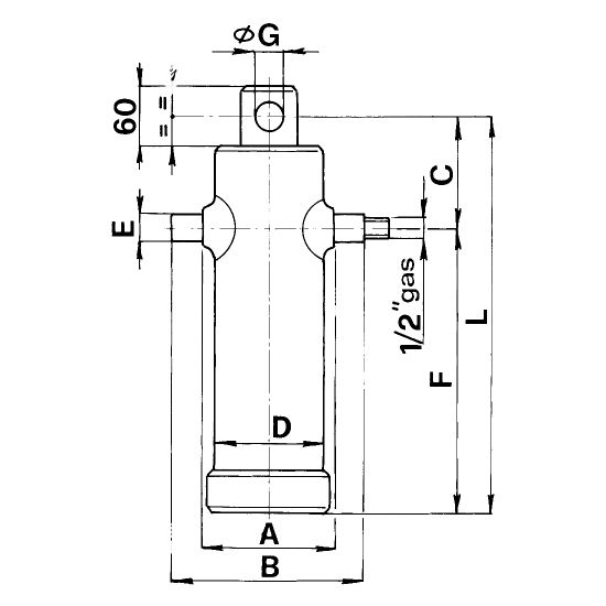 Slika Cilinder dvižni prikolice - 4 stopnje 