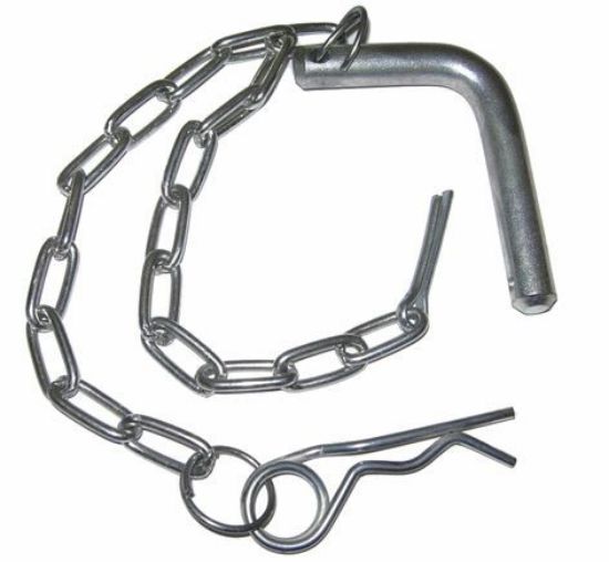 Picture of Trailer pin, O12mm, with chain and grip clip