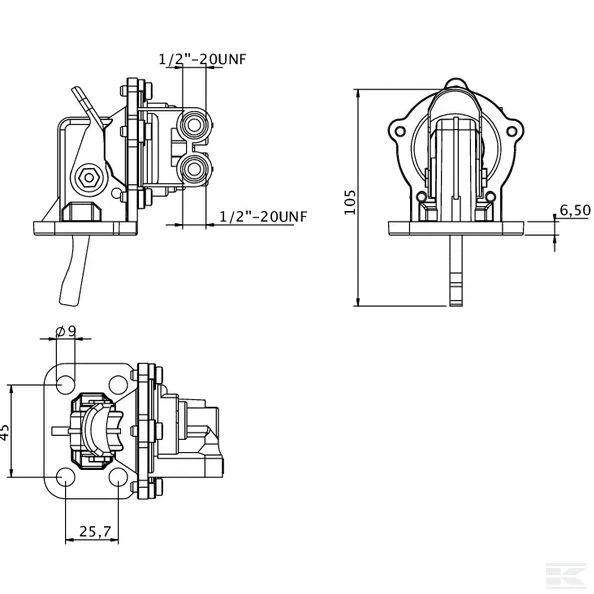 Slika AC črpalka gorivaA4.108 ULPK0014 PERKINS