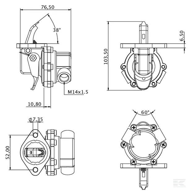 Picture of AC fuel pump Deutz 511