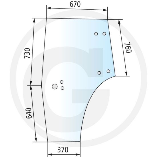 Bild von Steklo vrat Deutz Dx desno 0.009.7701.0/50