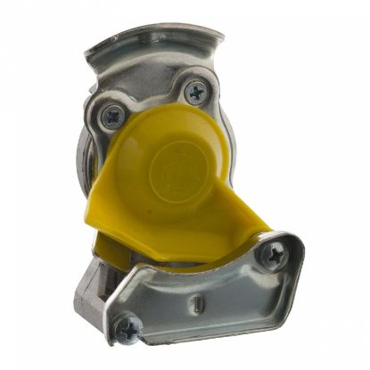 Picture of Air coupler, double circuit system, yellow, without valve, 22x1.5