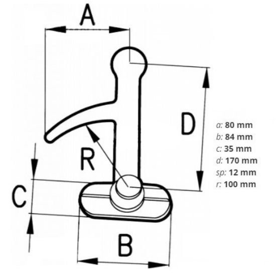 Bild von Bordwandverschluss, links, Pesante lunga