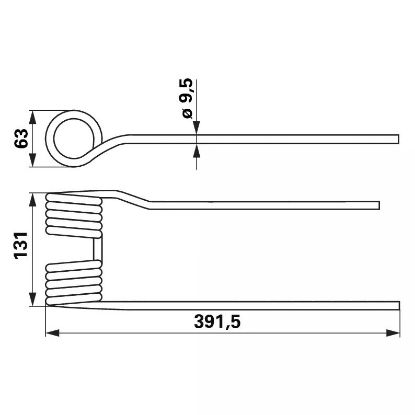 Slika Krak vzmetni pro levi 423000160 beli