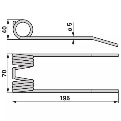 Bild von Krak vzmetni balirka Deutz, Fahr 06581781