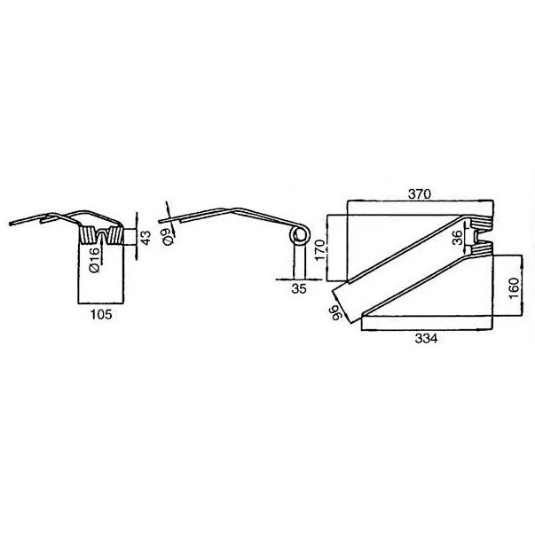 Slika Krak vzmetni Fahr desni rdeč 06229776