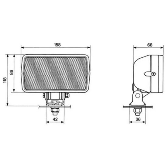 Slika Žaromet delovni oglat 158x86 Same 2.8029.730.0-Cobo
