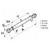 Picture of Top link arm 32-32, 650-970mm, CAT. 3