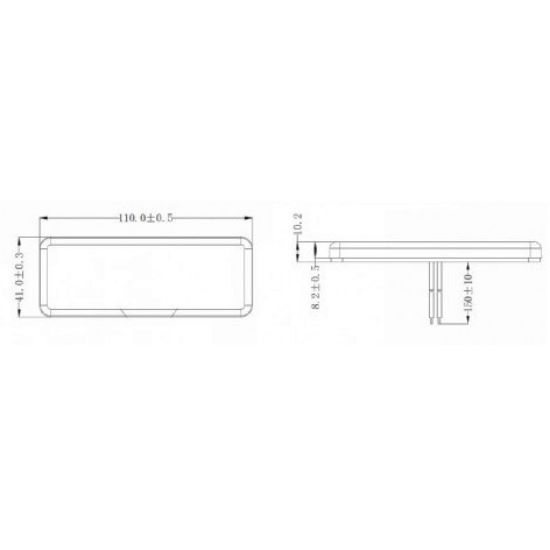 Bild von Seitenmarkierungsleuchte, orange, 12/24V