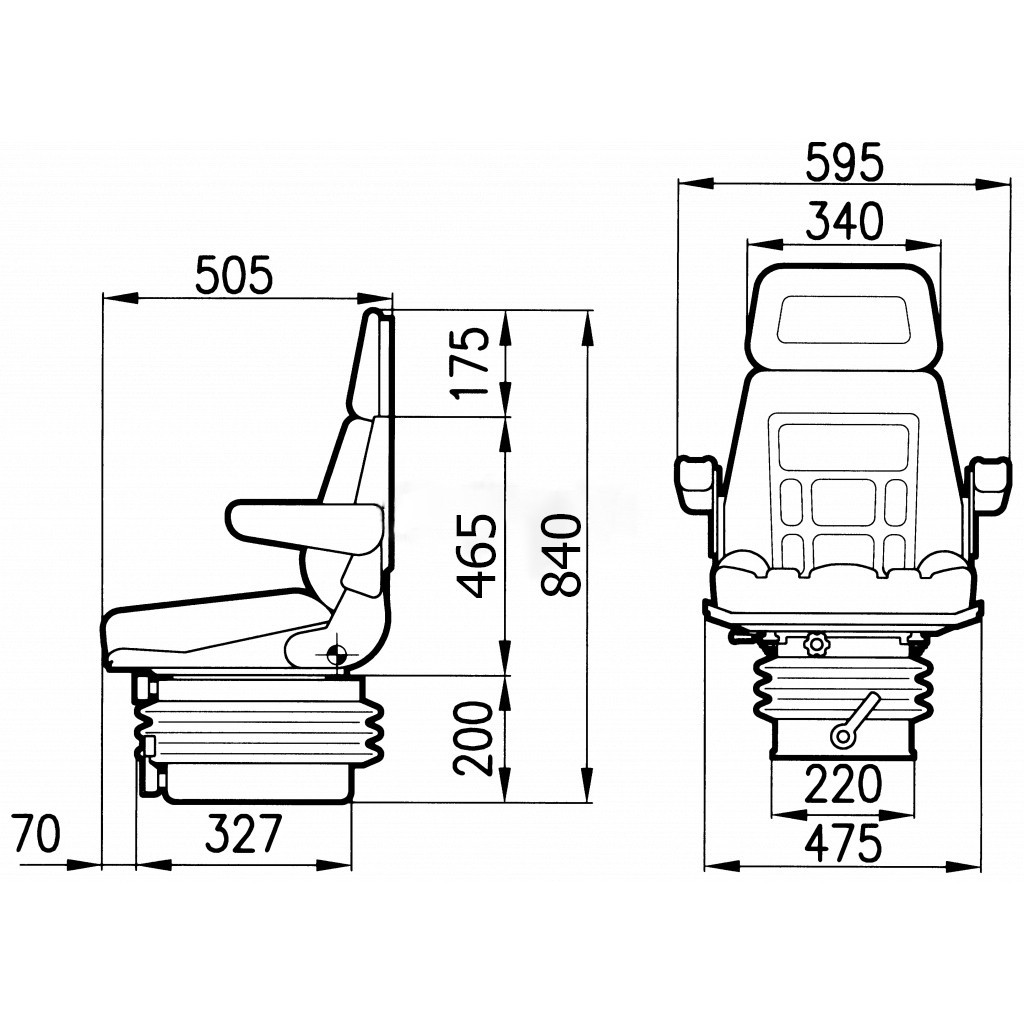 Picture of Seat, Cobo, M200/SC95-fabric