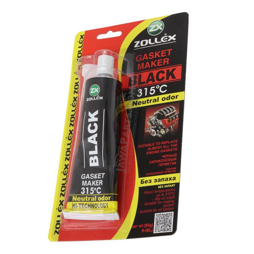Picture of Silicone sealant, 85g, black, 315°C - Zollex