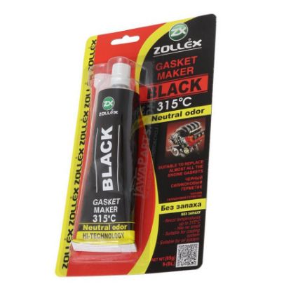 Slika Kit silikonski 85 g črni 315 °C - Zollex