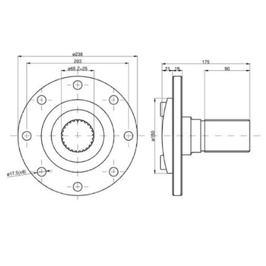 Bild von Halbachse, MF 884847M92, 884850M3