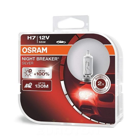 Picture of Light bulb, H7, 55W-12V, Night Breaker Silver-(Set of 2 pcs)