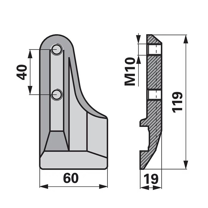 Picture of Cutter bar guide, Gaspardo, 21120042