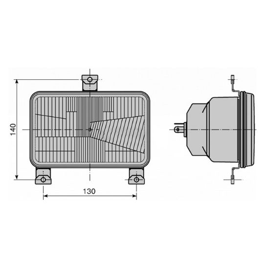 Picture of Headlight, front, Same-3 bolts - 2.8029.760.0/30