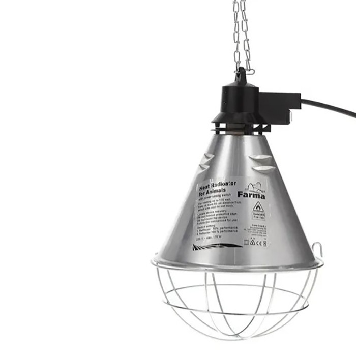 Picture of Infrared light bulb socket with switch, 175W, 2.5m cable