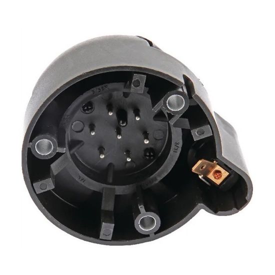 Picture of Socket, 7-pole, PVC with extra socket for rotating beacon